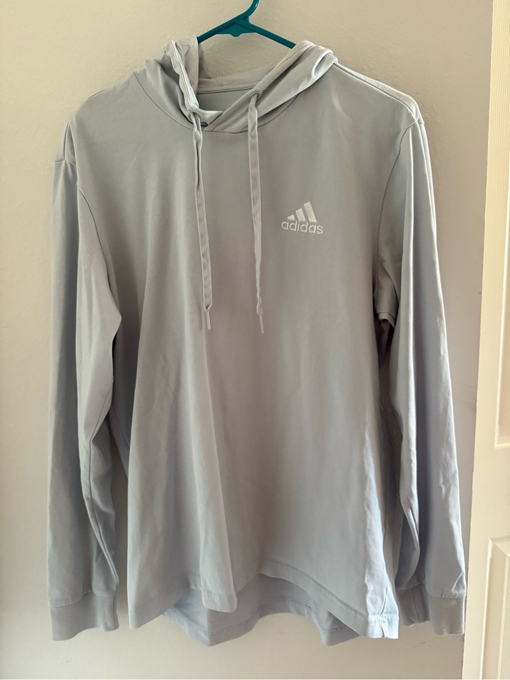 adidas Men’s Light Gray Pullover Hoodie